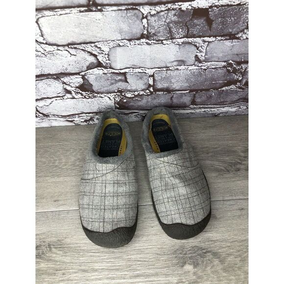 Keen Gray Fleece Lining Comfort Wool Slip On Gum Mules Shoes Women 7M US/37.5EU - Picture 14 of 16
